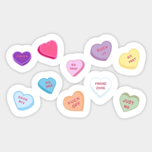 Rejection SweetHeart candies Sticker